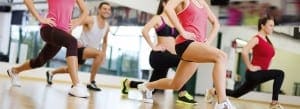People doing workout